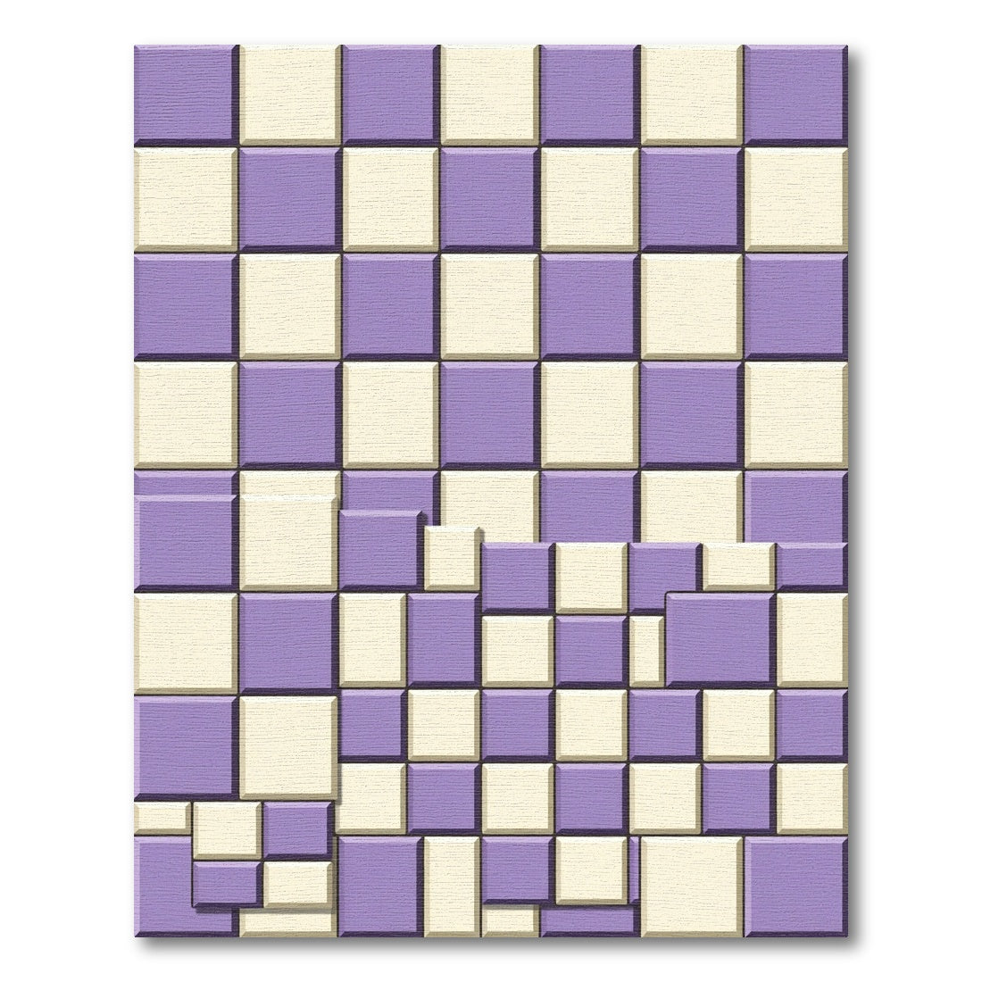Checkerboard Lilac Tonal Tints Rug