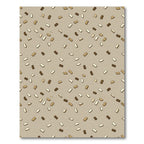 Earthy Tan Scatter Rectangle Rug