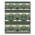 Sage Green Botanical Greek Key Trellis Rug