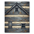 Rustic Wood Grain Textured Cabin Rug
