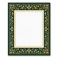 Emerald Green Golden Vine Border Rug