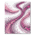 Crimson Pink Dot Gradient Swirl Rug