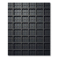 Dark Squared Window Grid Rug