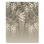 Cream Wisteria Vine Cascade Rug