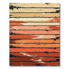 Sunset Gradient Distressed Coastal Horizon Rug