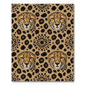 Leopard Head Cheetah Spots Repeat Rug