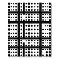 Black White Polka Dot Grid Rug