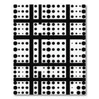 Black White Polka Dot Grid Rug