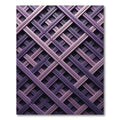 Lavender Intersecting Lattice Texture Rug