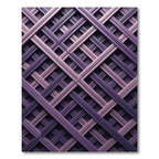 Lavender Intersecting Lattice Texture Rug