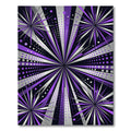 Vibrant Purple Cosmic Burst Radiance Rug