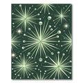 Green Whimsical Starburst Burst Rug