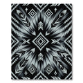 Monochrome Tribal Feather Arrow Rug