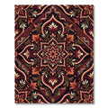 Floral Sunset Ornate Botanical Medallion Rug