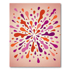 Vibrant Splatter Burst Color Explosion Rug