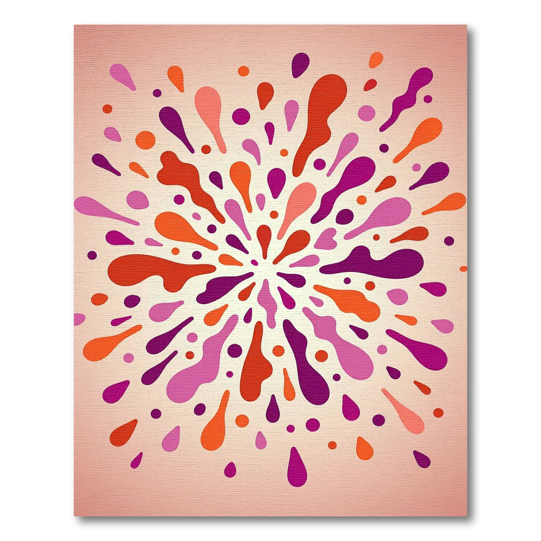 Vibrant Splatter Burst Color Explosion Rug