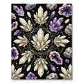 Sacred Geometry Amethyst Crystal Grid Rug