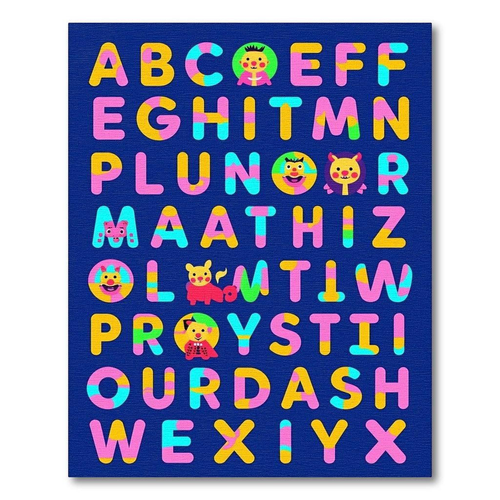 Alphabet Animals Comic Fun Rug