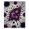 Plum Splatter Burst Abstract Rug