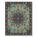 Floral Sunburst Botanical Garden Rug
