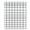 Black White Geometric Dash Grid Rug