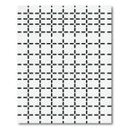 Black White Geometric Dash Grid Rug