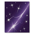 Cosmic Night Sky Glowing Stars Rug