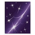 Cosmic Night Sky Glowing Stars Rug