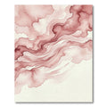 Crimson Watercolor Fluid Swirl Rug