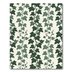Lush Forest Green Ivy Vertical Vine Rug