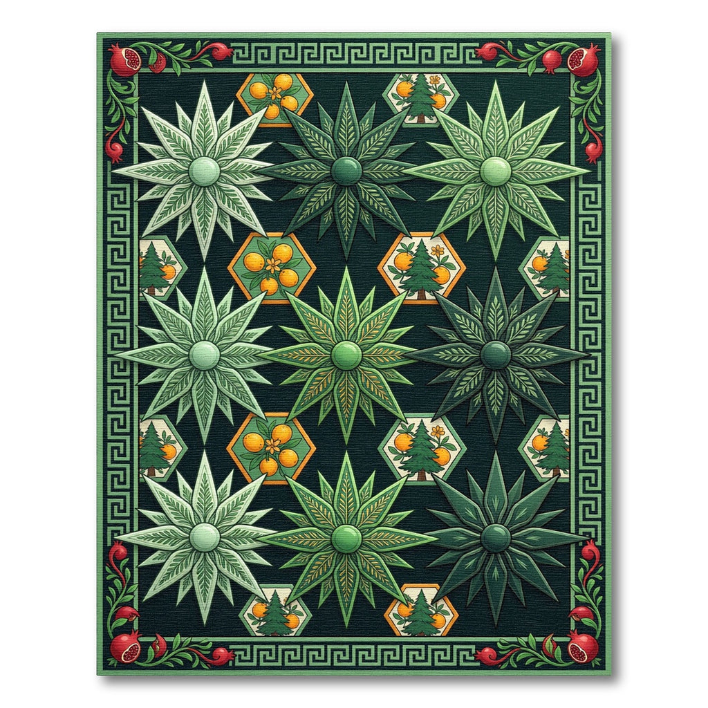 Emerald Botanical Garden Medallion Rug
