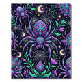 Mystic Purple Teal Celestial Spider Flora Rug