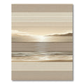 Minimalist Beige Striped Landscape Horizon Rug