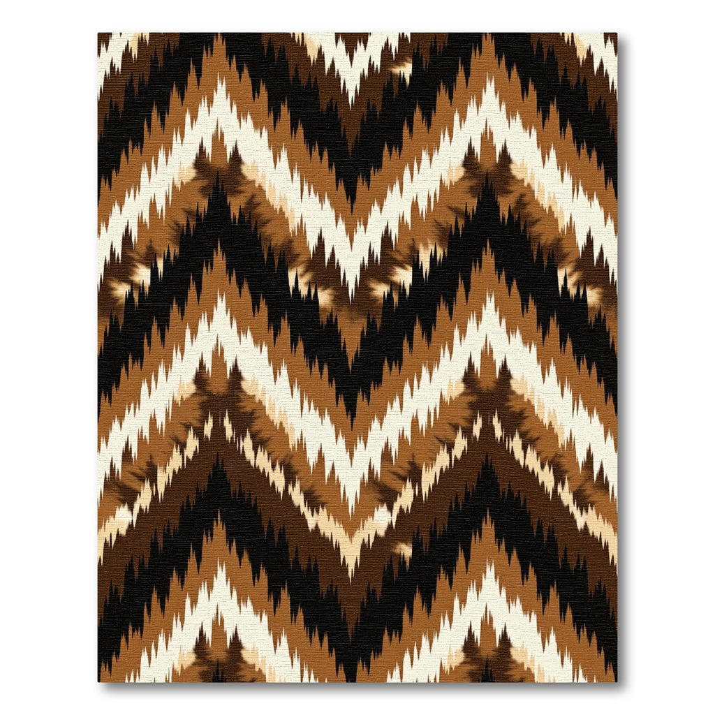 Earthy Chevron Zigzag Rug