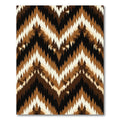 Earthy Chevron Zigzag Rug