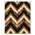Earthy Chevron Zigzag Rug
