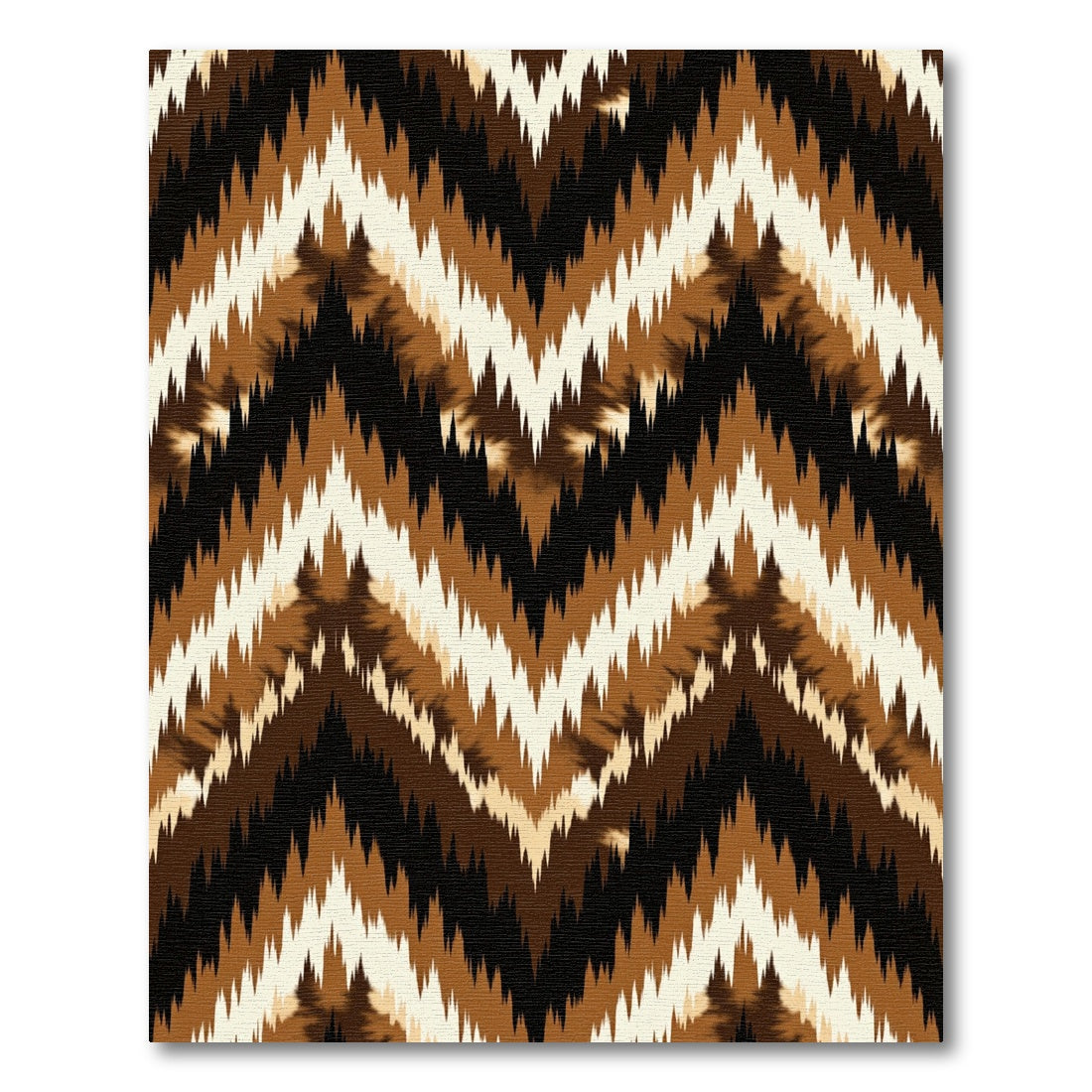 Earthy Chevron Zigzag Rug