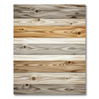Rustic Neutral Toned Horizontal Wood Striped Rug