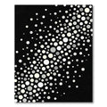 Monochrome Dot Cascade Abstract Rug