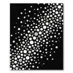 Monochrome Dot Cascade Abstract Rug