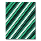 Emerald Green Diagonal Linear Stripe Rug