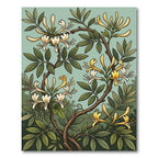 Cream Yellow Blossom Vine Rug