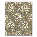 Cream Floral Vine Art Nouveau Rug