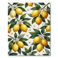 Radiant Golden Lemon Fruit Botanical Flourish Rug