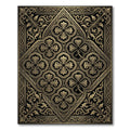 Antique Gold Black Courtly Flourish Rug