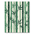 Shades of Green Bamboo Stalks Rug