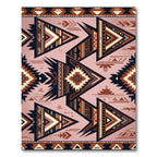 Earthy Southwestern Geometric Arrow Tapestry Rug