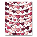 Whimsical Heart Garland Pink Rug