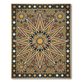 Intricate Starburst Geometric Medallion Rug