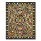 Intricate Starburst Geometric Medallion Rug